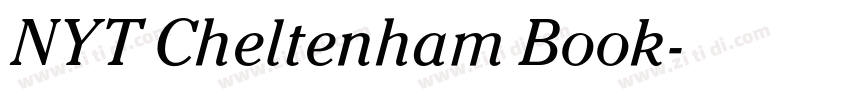 NYT Cheltenham Book字体转换